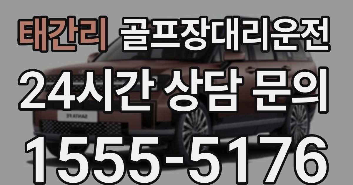 골프장대리운전 서비스