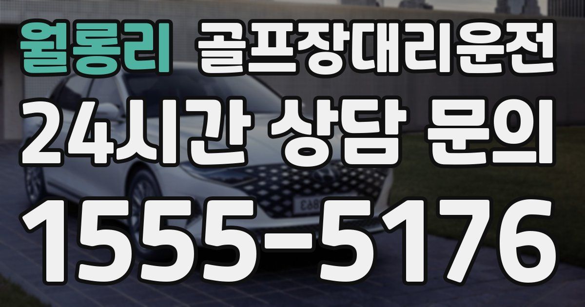 골프장대리운전 서비스