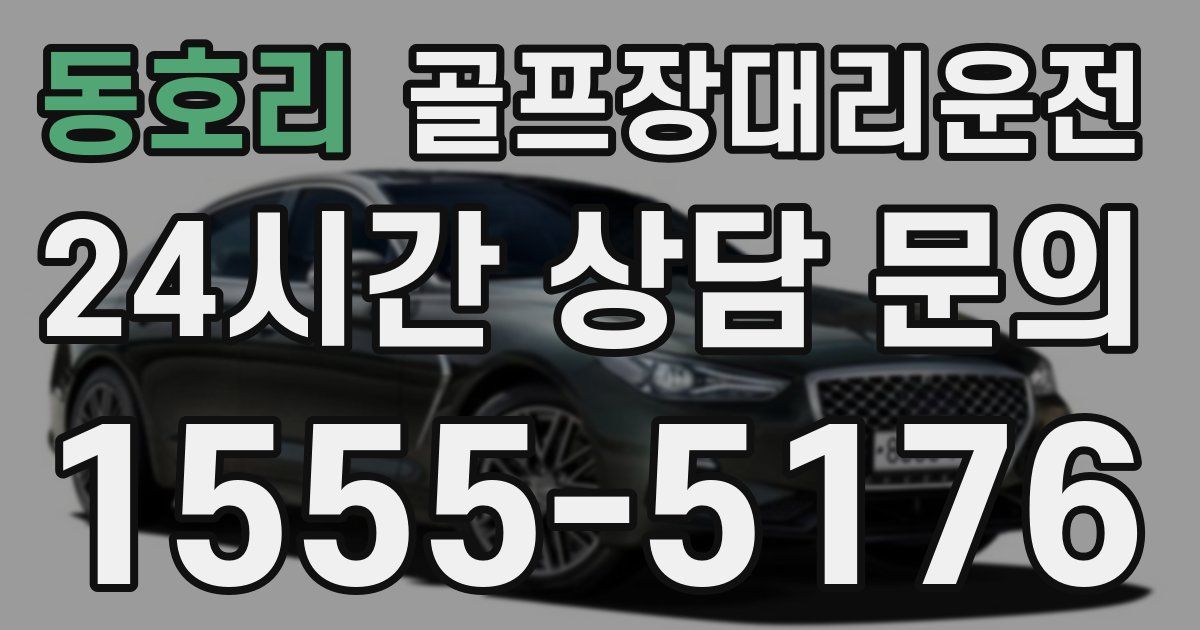 골프장대리운전 서비스