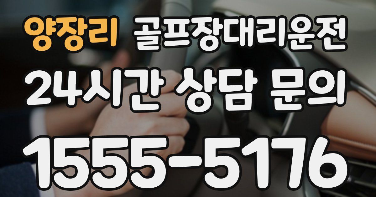 골프장대리운전 서비스