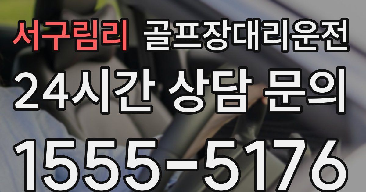 골프장대리운전 서비스