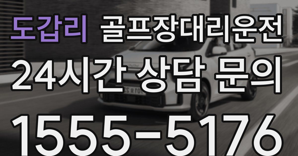 골프장대리운전 서비스