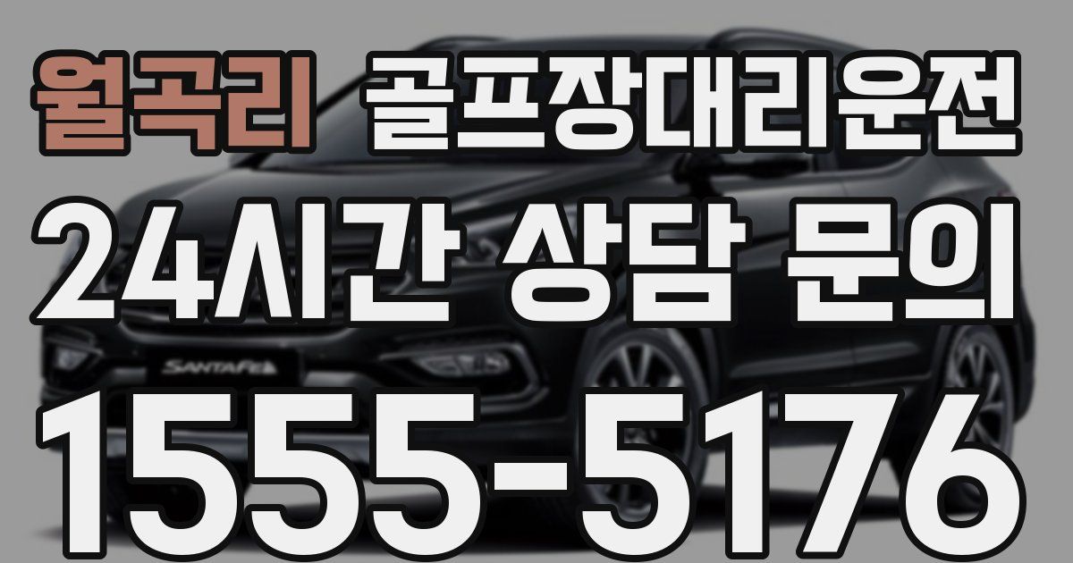 골프장대리운전 서비스