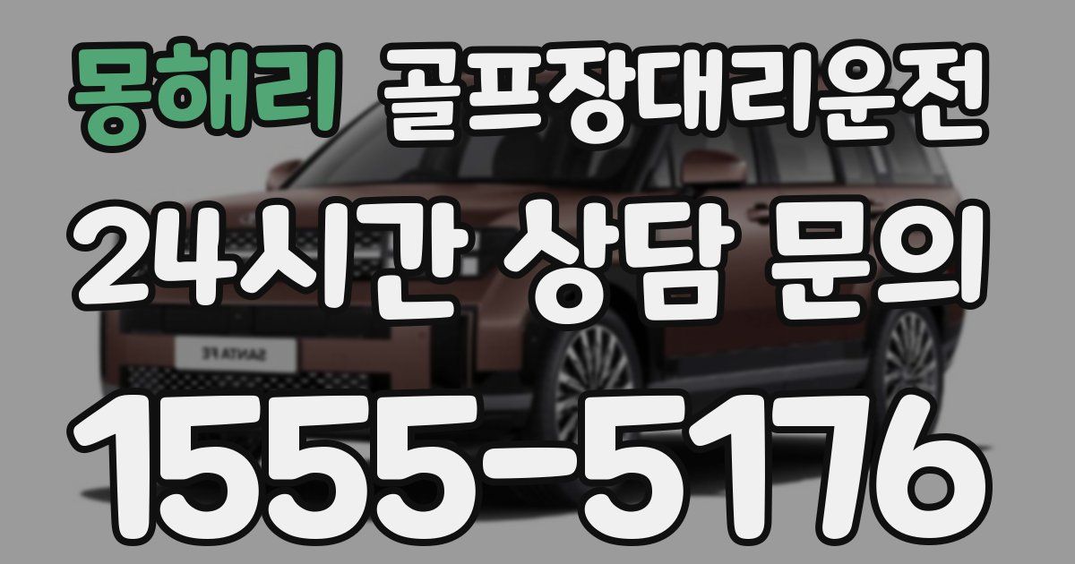 골프장대리운전 서비스