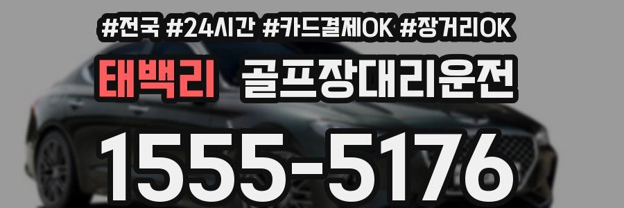 태백리 골프장대리운전