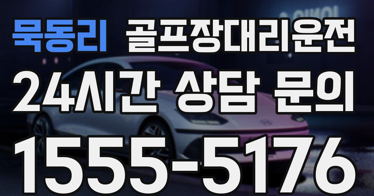 골프장대리운전 서비스