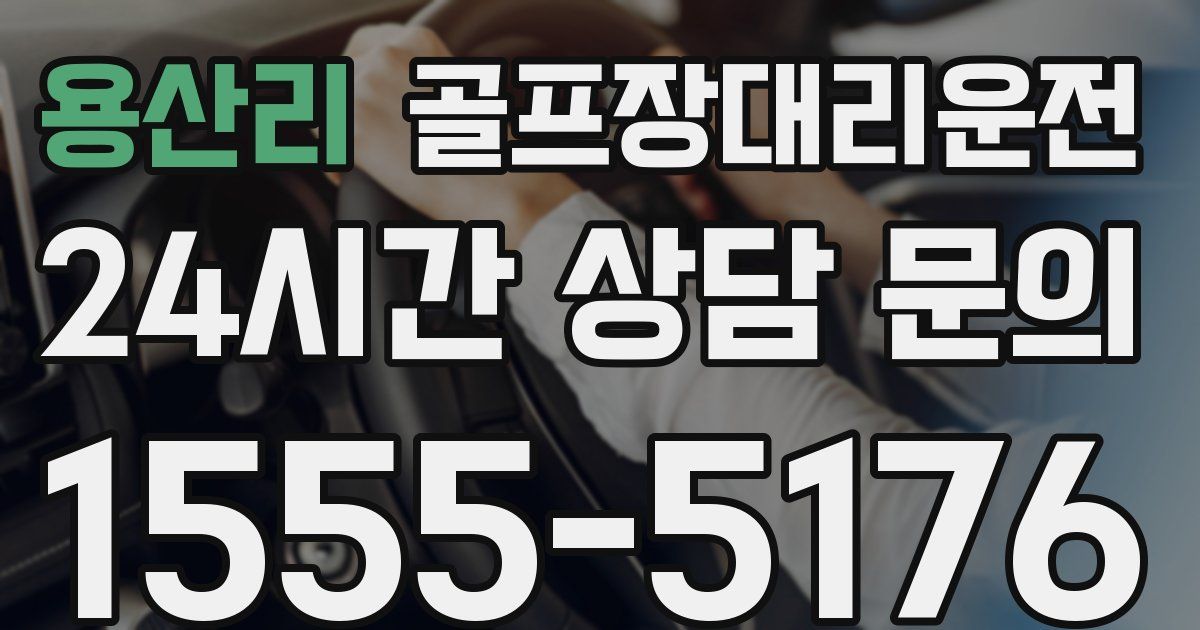 골프장대리운전 서비스