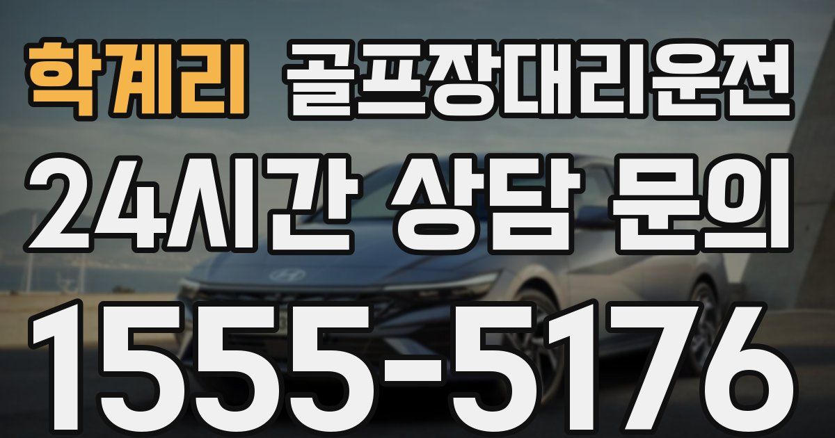 골프장대리운전 서비스