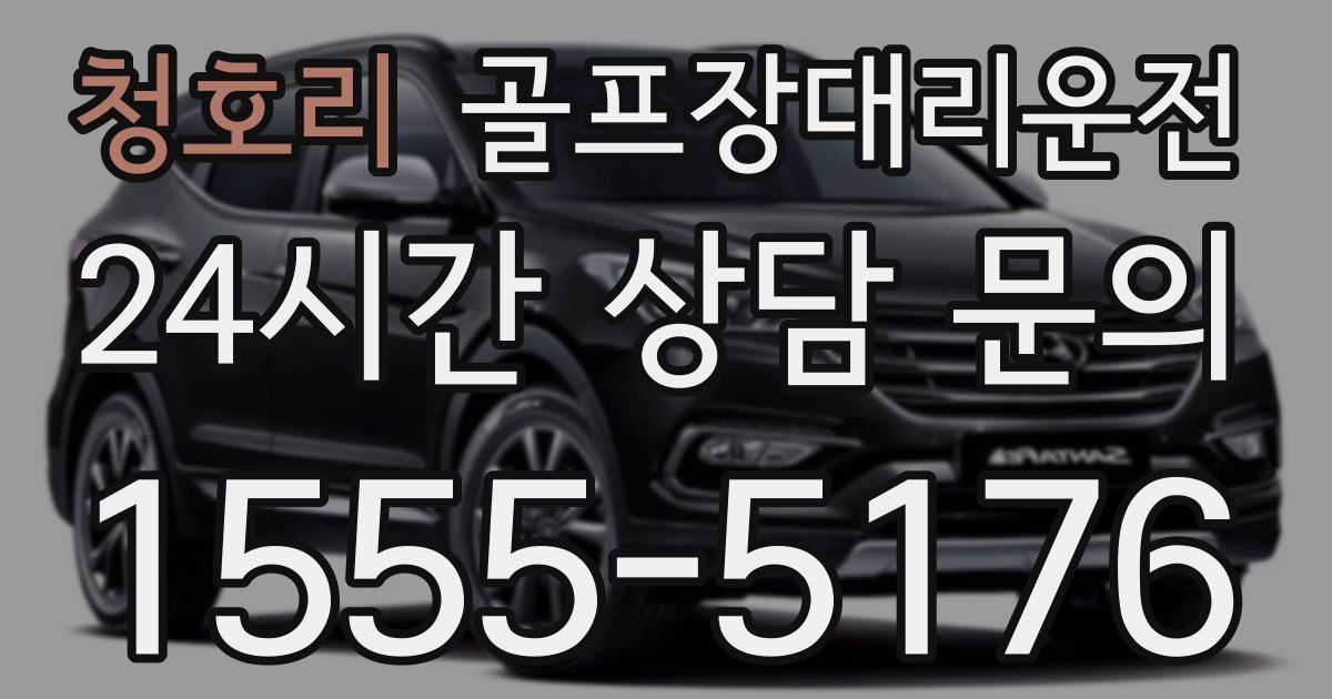 골프장대리운전 서비스