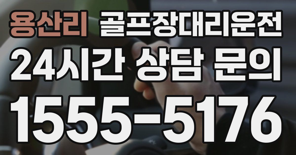 골프장대리운전 서비스