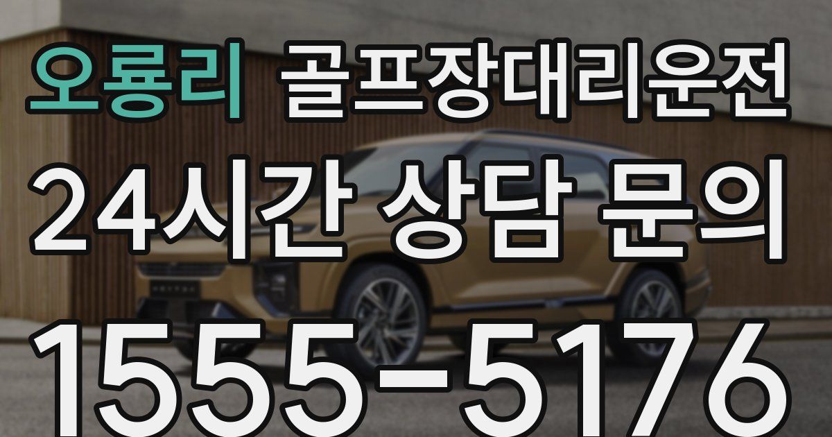 골프장대리운전 서비스