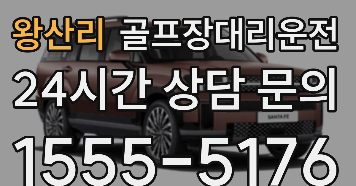 골프장대리운전 서비스