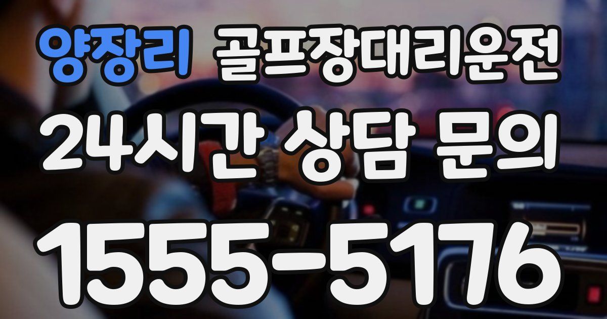 골프장대리운전 서비스