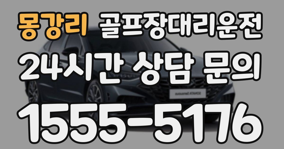 골프장대리운전 서비스