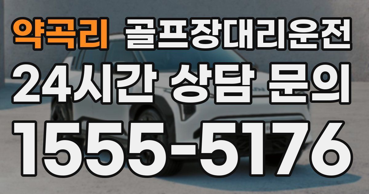 골프장대리운전 서비스