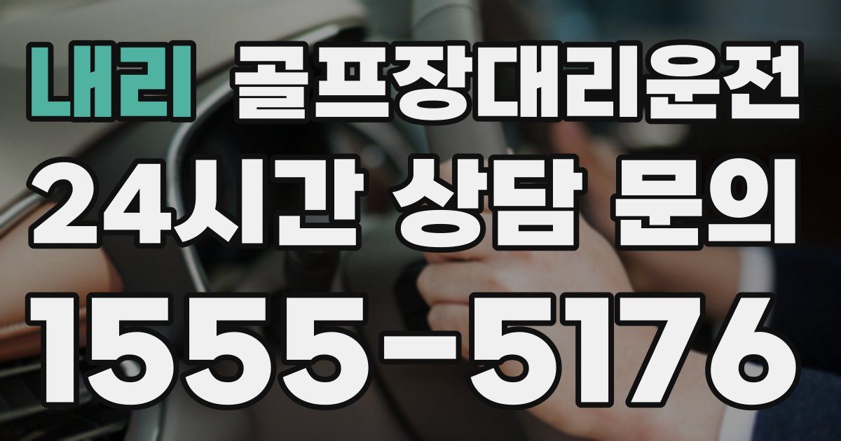 골프장대리운전 서비스