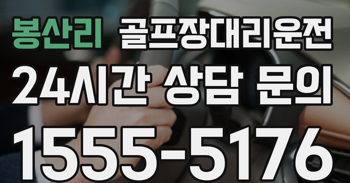 골프장대리운전 서비스