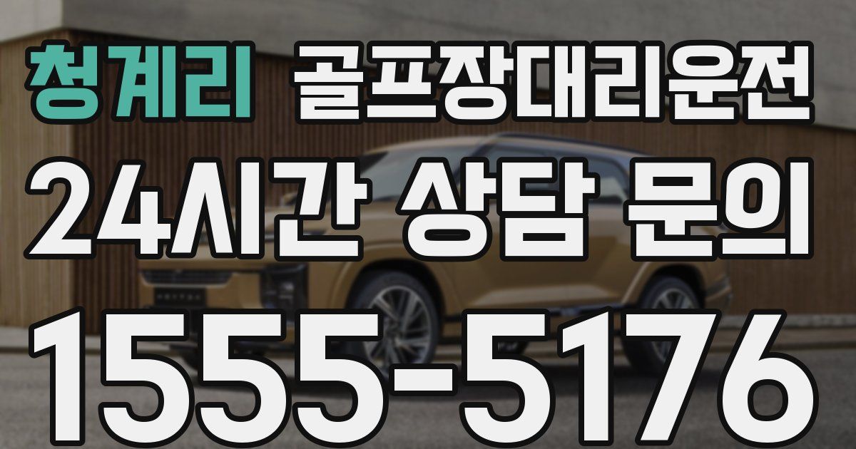 골프장대리운전 서비스