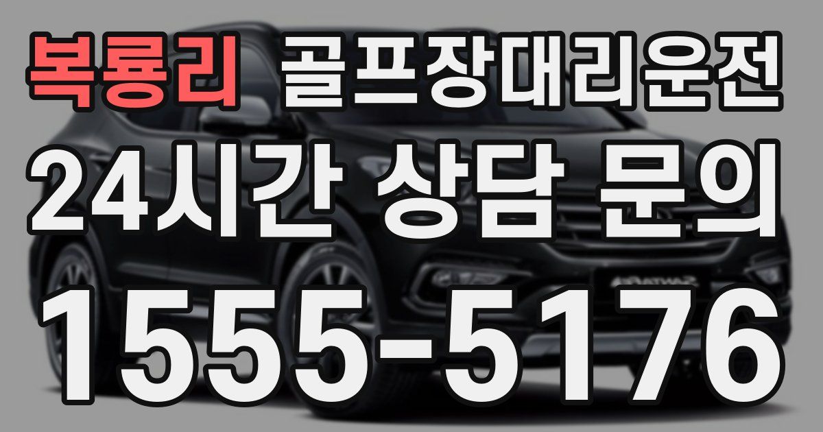 골프장대리운전 서비스