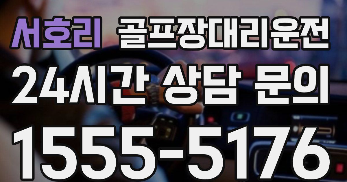 골프장대리운전 서비스