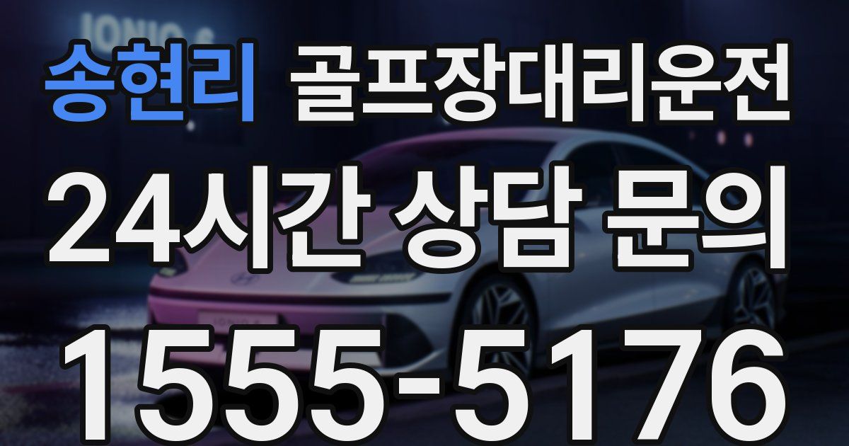 골프장대리운전 서비스