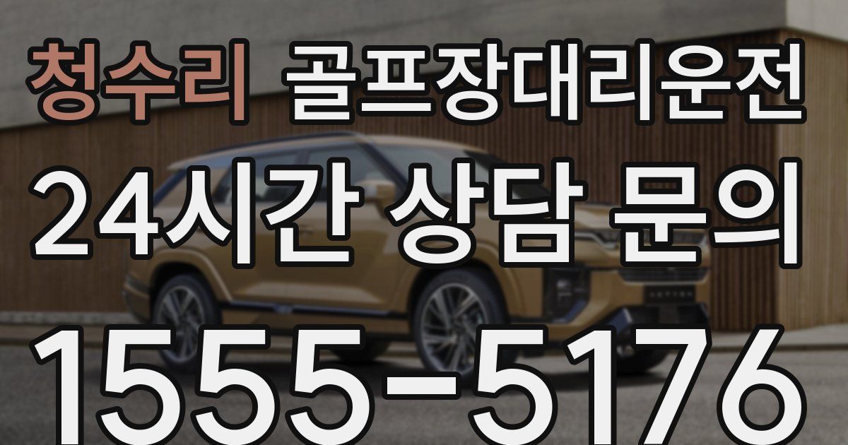 골프장대리운전 서비스