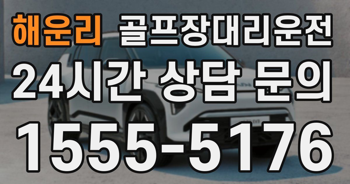 골프장대리운전 서비스