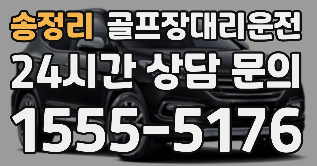 골프장대리운전 서비스