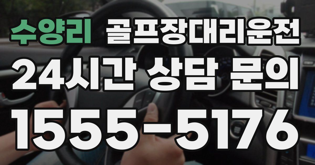 골프장대리운전 서비스