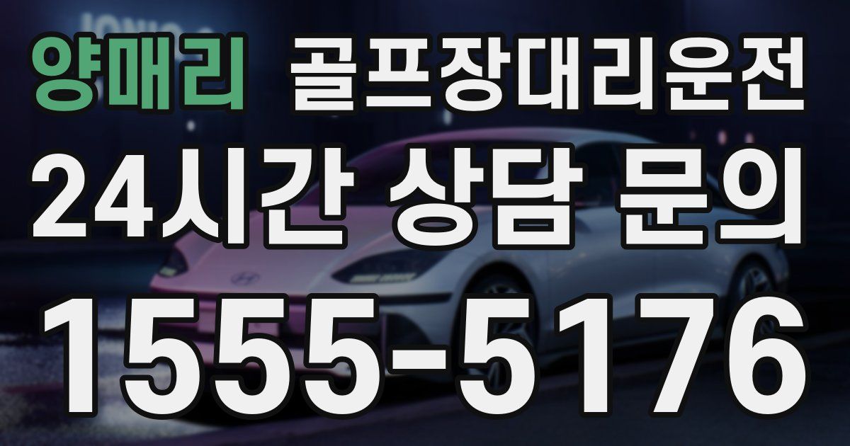 골프장대리운전 서비스