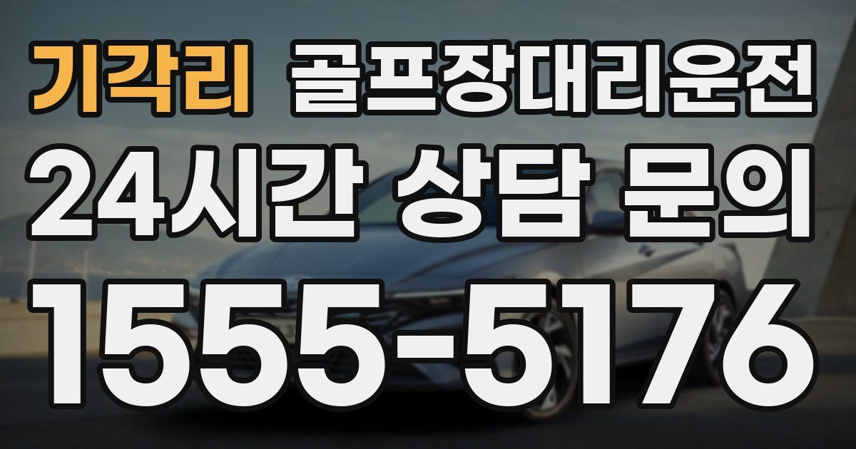 골프장대리운전 서비스