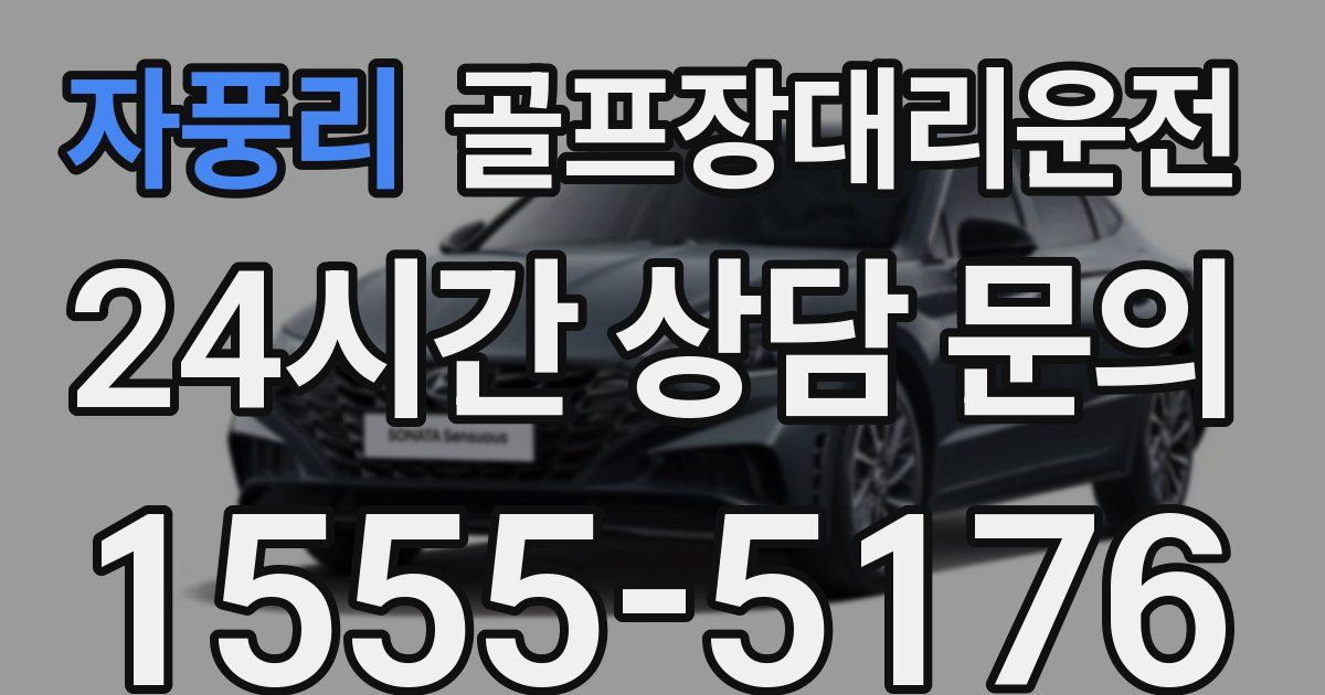 골프장대리운전 서비스