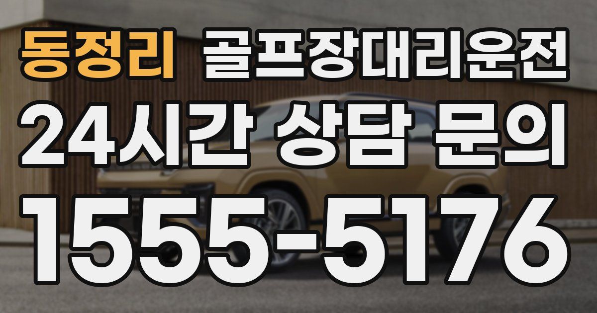 골프장대리운전 서비스
