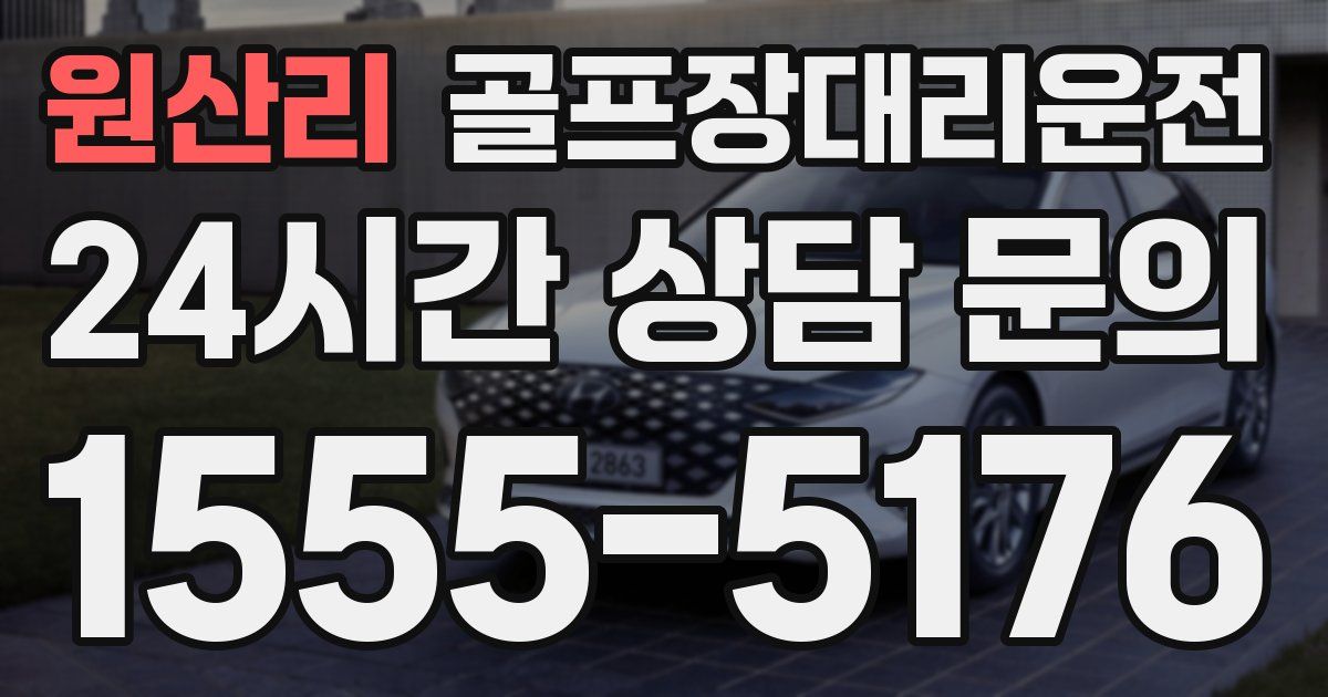 골프장대리운전 서비스