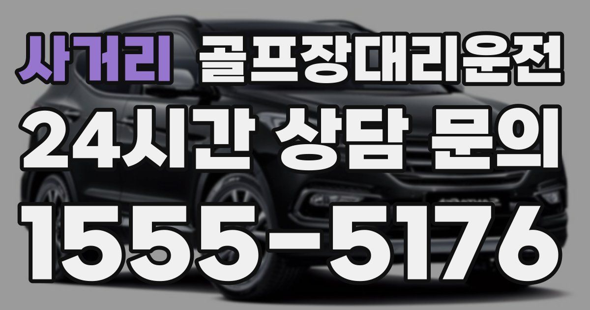 골프장대리운전 서비스