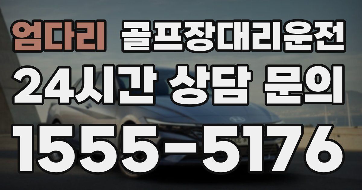 골프장대리운전 서비스
