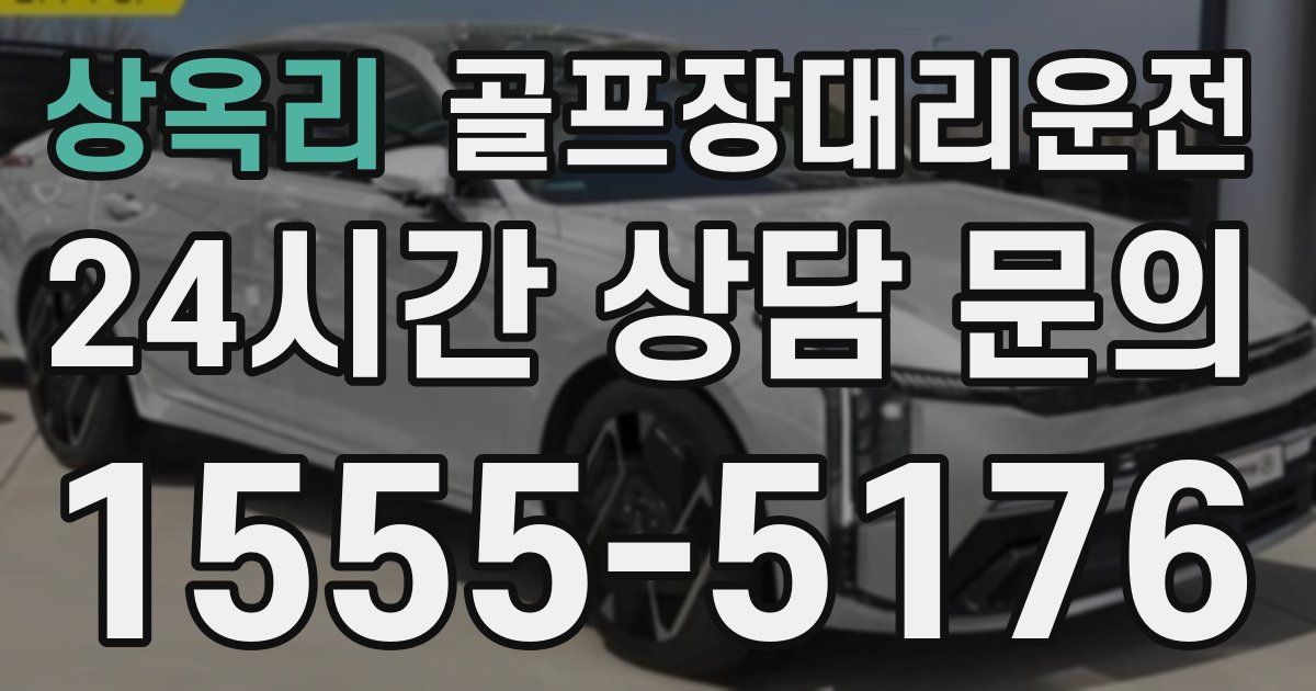 골프장대리운전 서비스