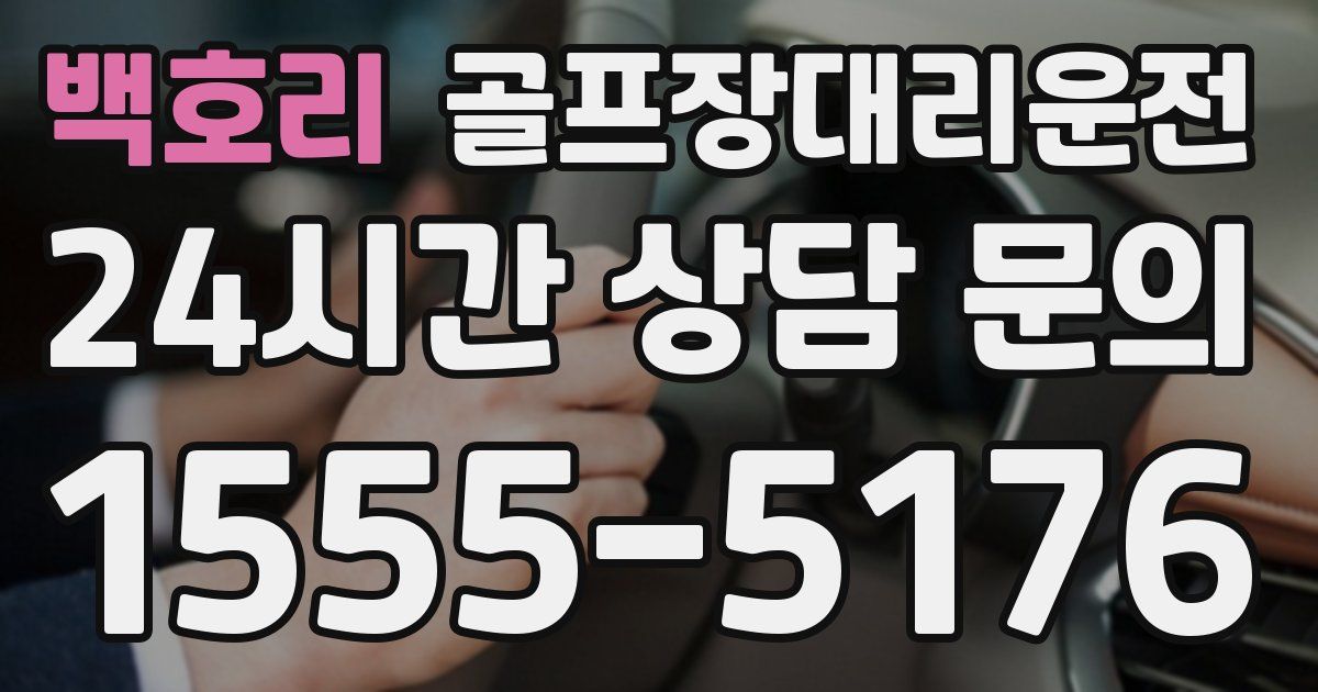 골프장대리운전 서비스