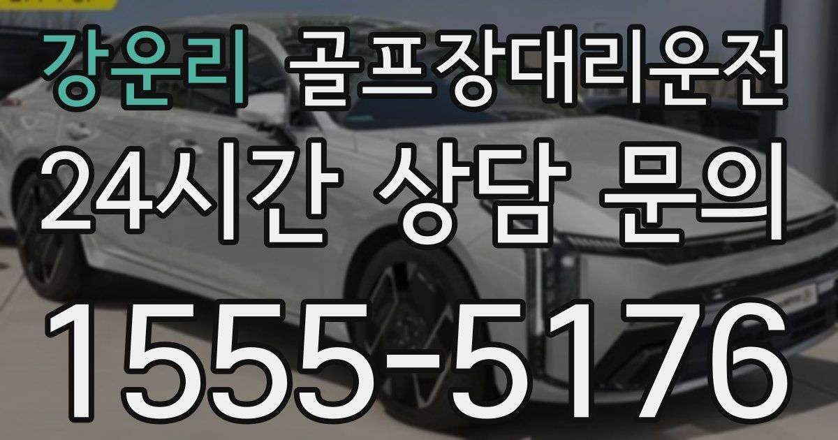 골프장대리운전 서비스