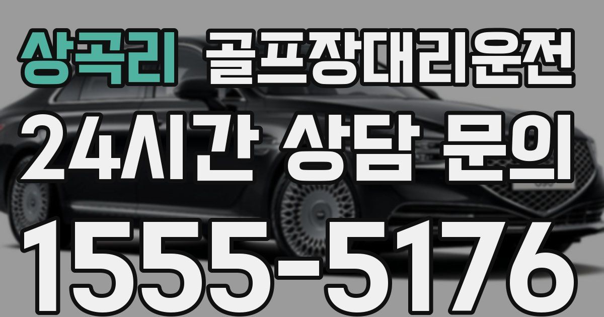 골프장대리운전 서비스