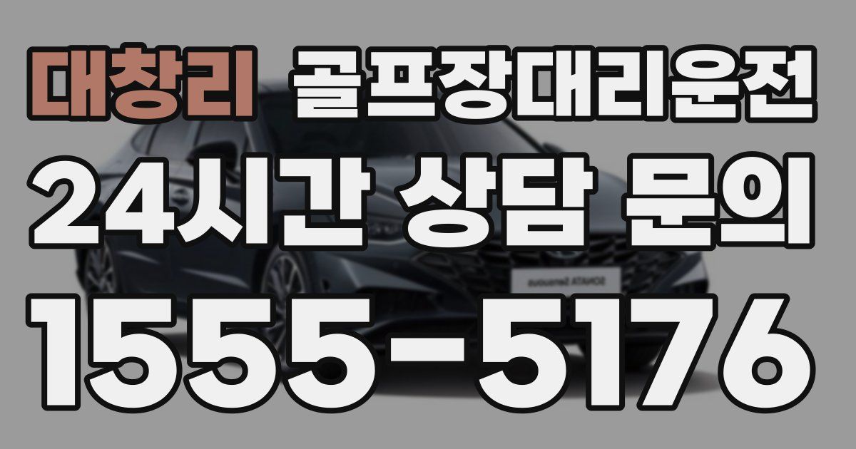 골프장대리운전 서비스