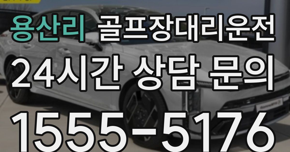 골프장대리운전 서비스