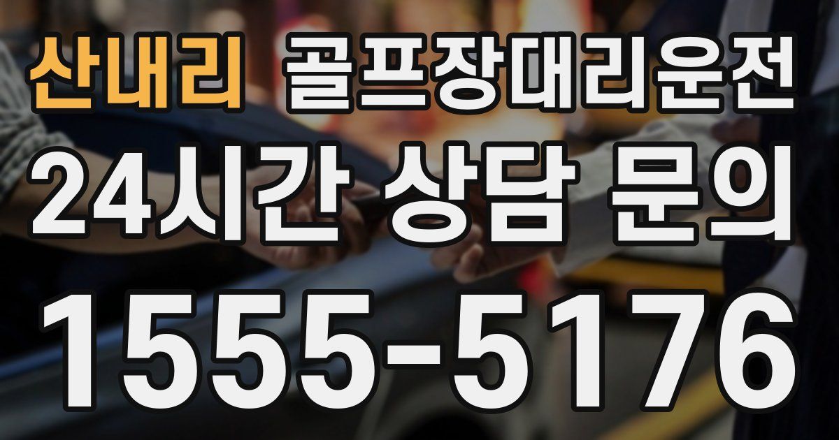 골프장대리운전 서비스
