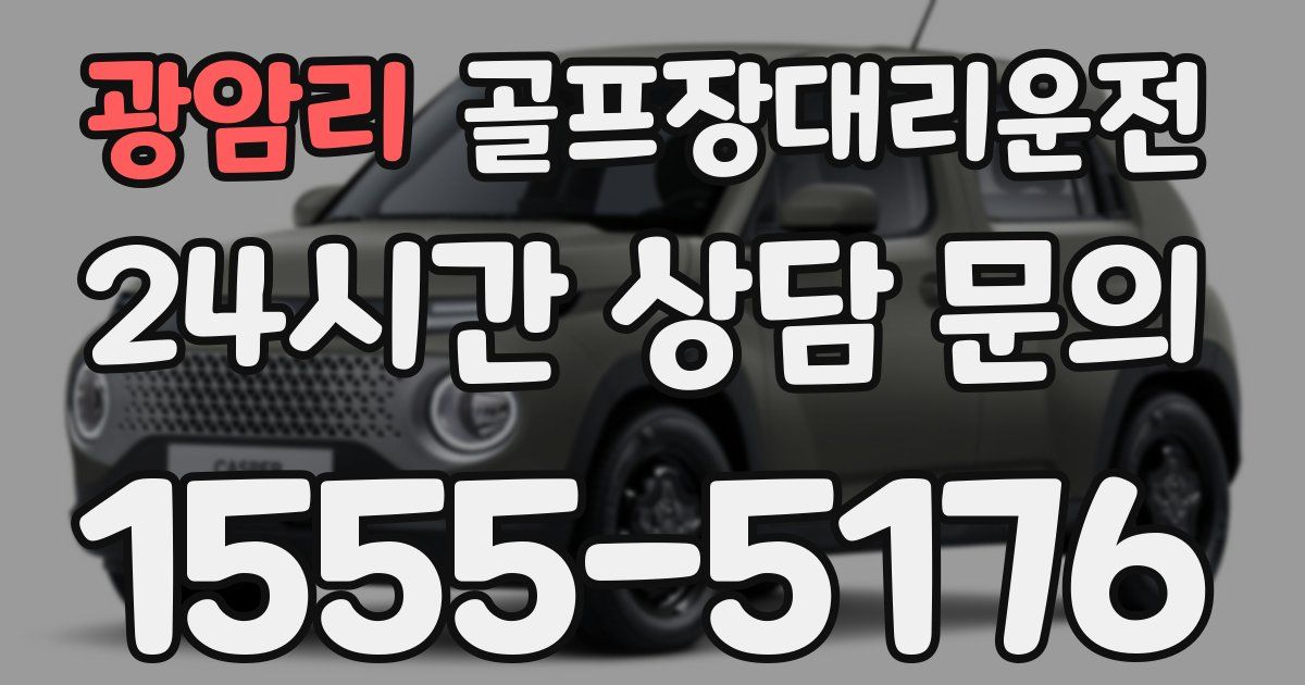 골프장대리운전 서비스