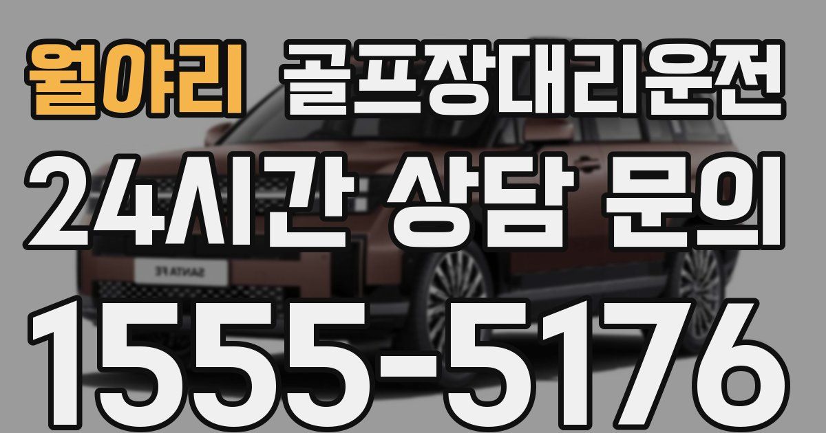 골프장대리운전 서비스