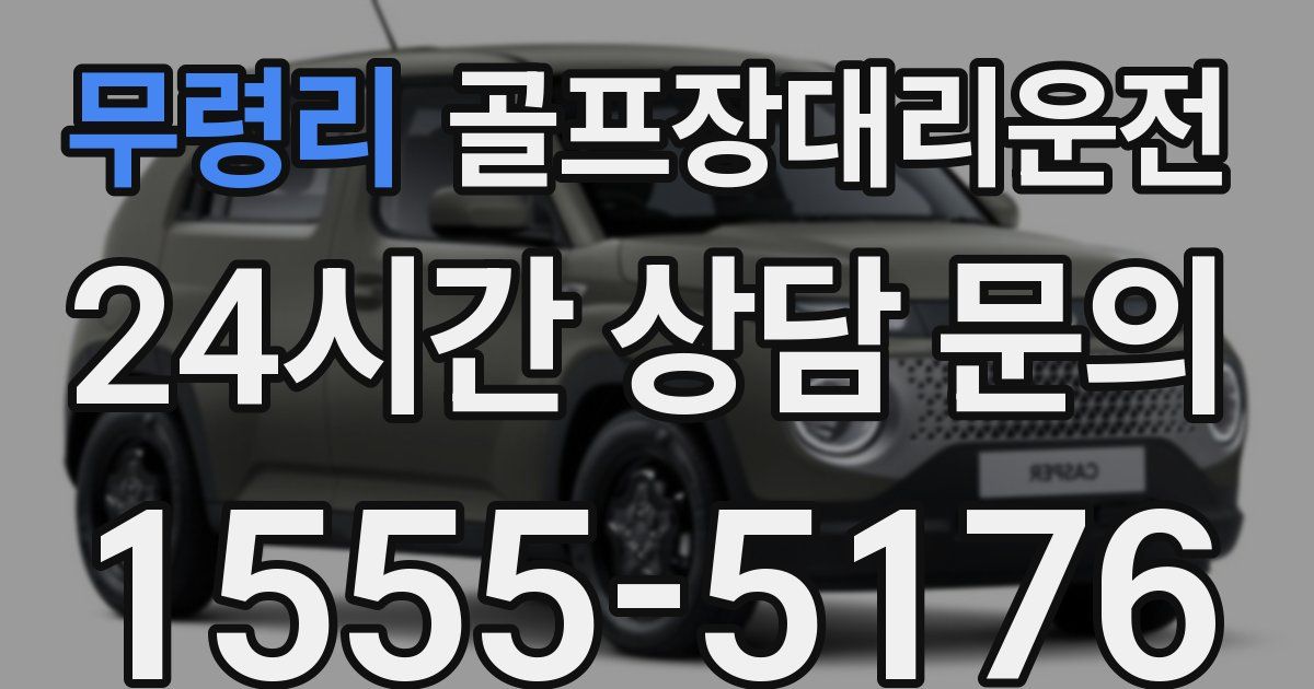 골프장대리운전 서비스