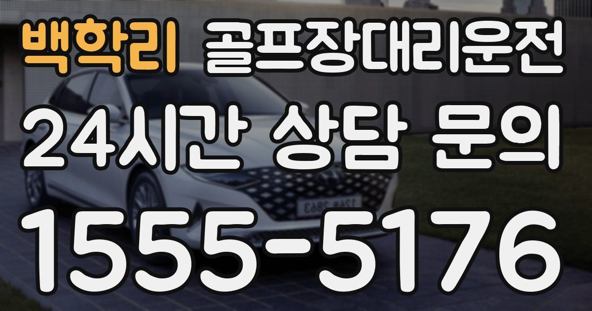 골프장대리운전 서비스