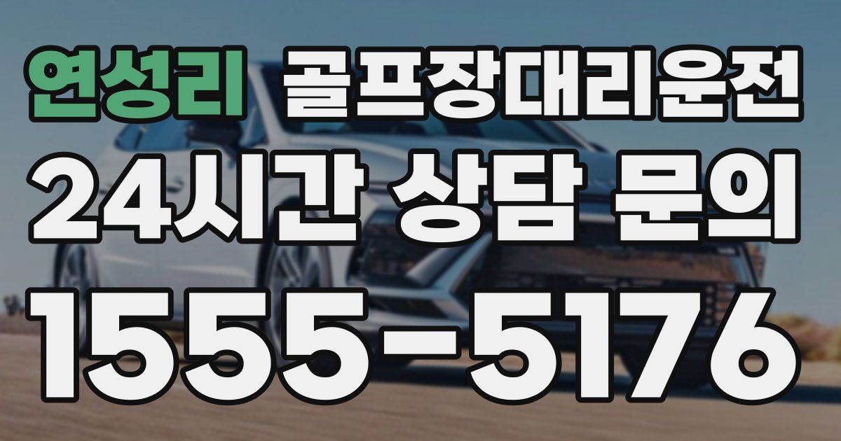 골프장대리운전 서비스