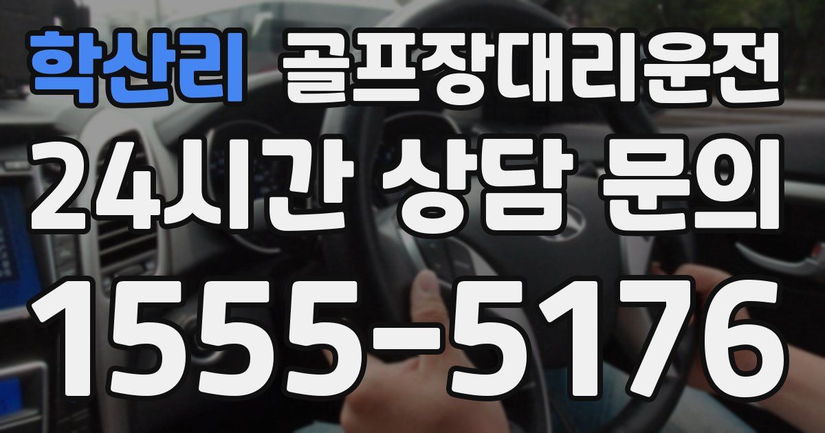 골프장대리운전 서비스