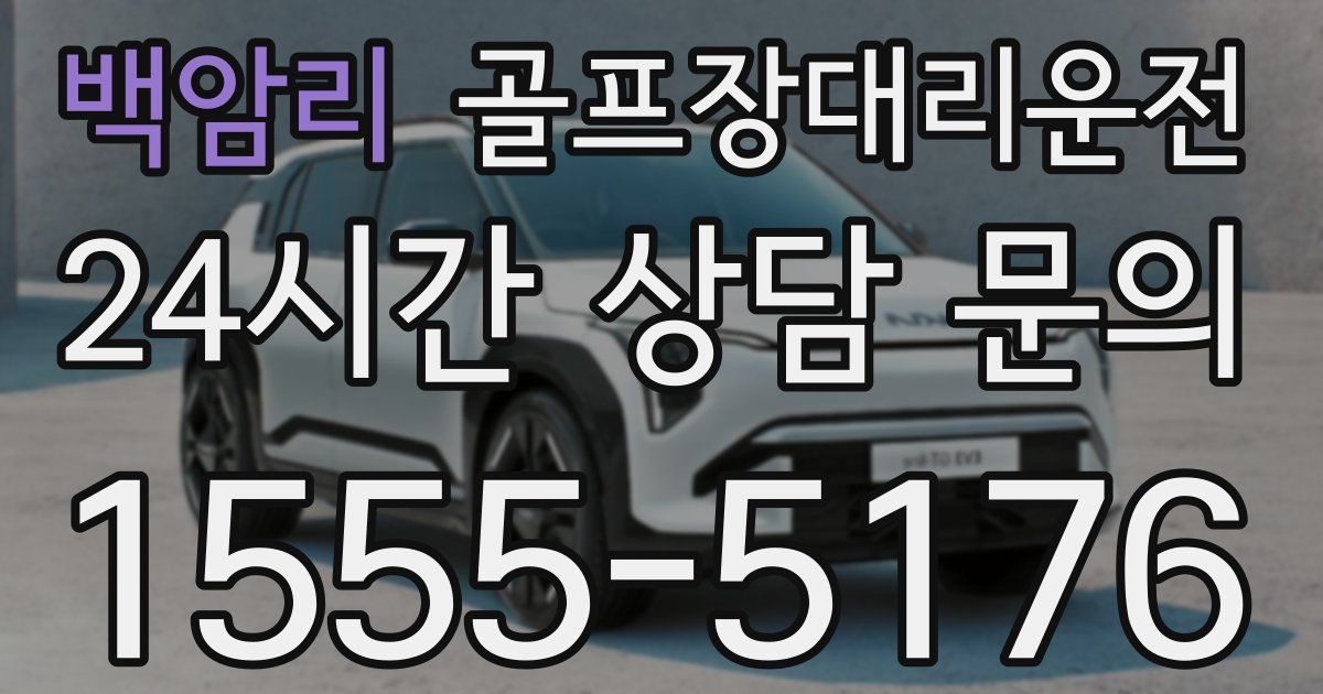 골프장대리운전 서비스